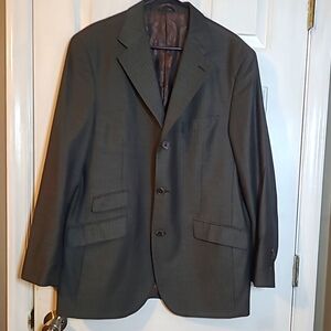 Steve Harvey Mens Jacket Blazer Coat Size 42R Brown Striped